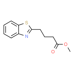 ChemSpider 2D Image | Methyl 4-(1,3-benzothiazol-2-yl)butanoate | C12H13NO2S