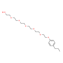 ChemSpider 2D Image | 17-(4-Propylphenoxy)-3,6,9,12,15-pentaoxaheptadecan-1-ol | C21H36O7