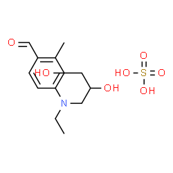 ChemSpider 2D Image | 4-[(2,3-Dihydroxypropyl)(ethyl)amino]-2-methylbenzaldehyde sulfate (1:1) | C13H21NO7S
