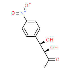 ChemSpider 2D Image | (3R,4R)-3,4-Dihydroxy-4-(4-nitrophenyl)-2-butanone | C10H11NO5