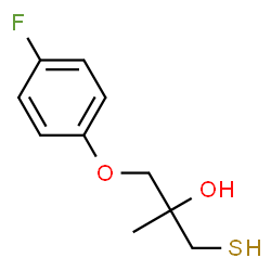 ChemSpider 2D Image | 1-(4-Fluorophenoxy)-2-methyl-3-sulfanyl-2-propanol | C10H13FO2S