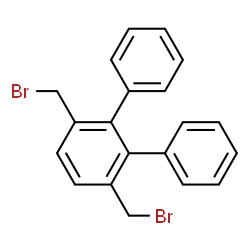 ChemSpider 2D Image | 3',6'-Bis(bromomethyl)-1,1':2',1''-terphenyl | C20H16Br2