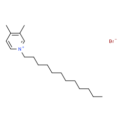 ChemSpider 2D Image | 1-Dodecyl-3,4-dimethylpyridinium bromide | C19H34BrN