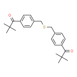 ChemSpider 2D Image | 1,1'-[Sulfanediylbis(methylene-4,1-phenylene)]bis(2,2-dimethyl-1-propanone) | C24H30O2S