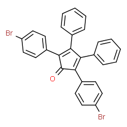 ChemSpider 2D Image | 2,5-Bis(4-bromophenyl)-3,4-diphenyl-2,4-cyclopentadien-1-one | C29H18Br2O