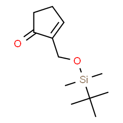 ChemSpider 2D Image | 2-({[Dimethyl(2-methyl-2-propanyl)silyl]oxy}methyl)-2-cyclopenten-1-one | C12H22O2Si