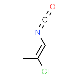 ChemSpider 2D Image | (1E)-2-Chloro-1-isocyanato-1-propene | C4H4ClNO