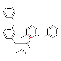 ChemSpider 2D Image | 3,3-Bis(3-phenoxybenzyl)-2,4-pentanedione | C31H28O4