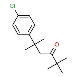 ChemSpider 2D Image | 5-(4-Chlorophenyl)-2,2,5-trimethyl-3-hexanone | C15H21ClO