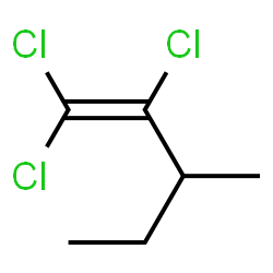ChemSpider 2D Image | 1,1,2-Trichloro-3-methyl-1-pentene | C6H9Cl3