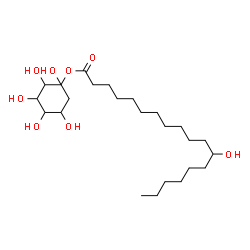 ChemSpider 2D Image | 1-O-(12-Hydroxyoctadecanoyl)hexitol | C24H48O8