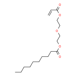 ChemSpider 2D Image | 2-[2-(Acryloyloxy)ethoxy]ethyl decanoate | C17H30O5