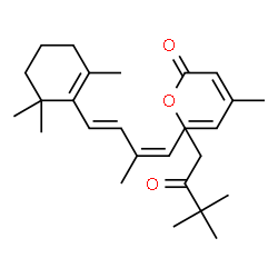 ChemSpider 2D Image | (9cis,13cis)-O~15~-(3,3-Dimethyl-2-oxobutyl)retinoic acid | C26H38O3