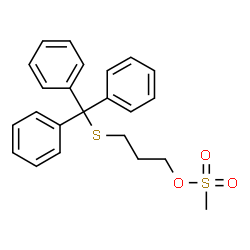 ChemSpider 2D Image | 3-(Tritylsulfanyl)propyl methanesulfonate | C23H24O3S2