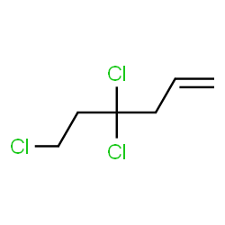 ChemSpider 2D Image | 4,4,6-Trichloro-1-hexene | C6H9Cl3