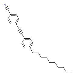 ChemSpider 2D Image | 4-[(4-Decylphenyl)ethynyl]benzonitrile | C25H29N