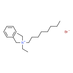 ChemSpider 2D Image | N-Benzyl-N,N-diethyl-1-octanaminium bromide | C19H34BrN