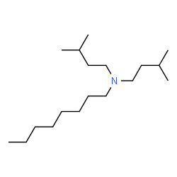 ChemSpider 2D Image | N,N-Bis(3-methylbutyl)-1-octanamine | C18H39N