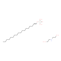 ChemSpider 2D Image | (1E)-1-Octadecen-1-yl dihydrogen phosphate - 2,2'-iminodiethanol (1:1) | C22H48NO6P