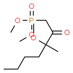 ChemSpider 2D Image | Dimethyl (3-methoxy-3-methyl-2-oxoheptyl)phosphonate | C11H23O5P