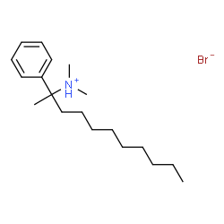 ChemSpider 2D Image | N,N-Dimethyl-2-phenyl-2-undecanaminium bromide | C19H34BrN