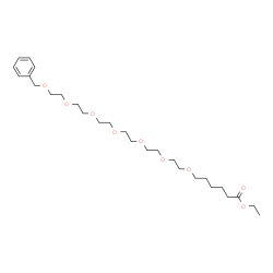 ChemSpider 2D Image | Ethyl 1-phenyl-2,5,8,11,14,17,20-heptaoxahexacosan-26-oate | C27H46O9