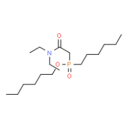 ChemSpider 2D Image | Hexyl [2-(diethylamino)-2-oxoethyl]hexylphosphinate | C18H38NO3P