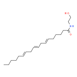 ChemSpider 2D Image | (6E,9E,12E)-N-(2-Hydroxyethyl)-6,9,12-octadecatrienamide | C20H35NO2