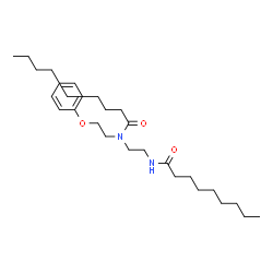 ChemSpider 2D Image | N-[2-(Nonanoylamino)ethyl]-N-(2-phenoxyethyl)nonanamide | C28H48N2O3