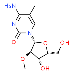 ChemSpider 2D Image | 4-Amino-5-methyl-1-(2-O-methyl-beta-D-xylofuranosyl)-2(1H)-pyrimidinone | C11H17N3O5