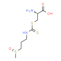 ChemSpider 2D Image | S-{[3-(Methylsulfinyl)propyl]carbamothioyl}-L-cysteine | C8H16N2O3S3