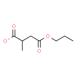 ChemSpider 2D Image | 2-Methyl-4-oxo-4-propoxybutanoate | C8H13O4