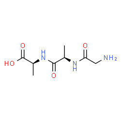 ChemSpider 2D Image | Glycyl-D-alanyl-L-alanine | C8H15N3O4