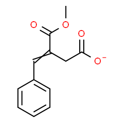 ChemSpider 2D Image | 3-(Methoxycarbonyl)-4-phenyl-3-butenoate | C12H11O4