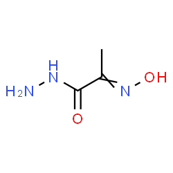ChemSpider 2D Image | 2-(Hydroxyimino)propanehydrazide | C3H7N3O2
