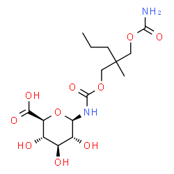 ChemSpider 2D Image | N-[({2-[(Carbamoyloxy)methyl]-2-methylpentyl}oxy)carbonyl]-beta-D-glucopyranuronosylamine | C15H26N2O10