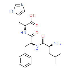 ChemSpider 2D Image | L-Leucyl-L-phenylalanyl-L-histidine | C21H29N5O4
