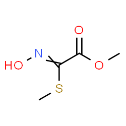 ChemSpider 2D Image | Methyl (hydroxyimino)(methylsulfanyl)acetate | C4H7NO3S