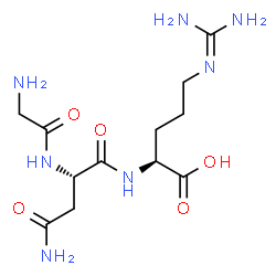 ChemSpider 2D Image | Glycyl-L-asparaginyl-N~5~-(diaminomethylene)-L-ornithine | C12H23N7O5