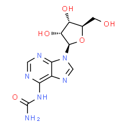 ChemSpider 2D Image | N-Carbamoyladenosine | C11H14N6O5