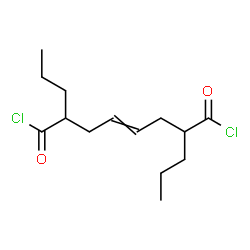 ChemSpider 2D Image | 2,7-Dipropyl-4-octenedioyl dichloride | C14H22Cl2O2
