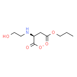 ChemSpider 2D Image | (2S)-2-[(2-Hydroxyethyl)amino]-4-oxo-4-propoxybutanoate | C9H16NO5