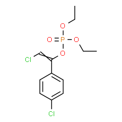 ChemSpider 2D Image | 2-Chloro-1-(4-chlorophenyl)vinyl diethyl phosphate | C12H15Cl2O4P