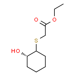 ChemSpider 2D Image | Ethyl {[(2S)-2-hydroxycyclohexyl]sulfanyl}acetate | C10H18O3S