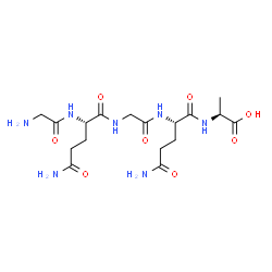 ChemSpider 2D Image | Glycyl-L-glutaminylglycyl-L-glutaminyl-L-alanine | C17H29N7O8
