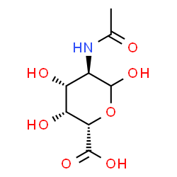 ChemSpider 2D Image | 2-Acetamido-2-deoxy-D-galactopyranuronic acid | C8H13NO7