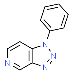 ChemSpider 2D Image | 1-Phenyl-1H-[1,2,3]triazolo[4,5-c]pyridine | C11H8N4