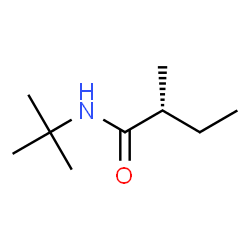 ChemSpider 2D Image | (2R)-2-Methyl-N-(2-methyl-2-propanyl)butanamide | C9H19NO
