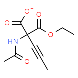 ChemSpider 2D Image | 2-Acetamido-2-(ethoxycarbonyl)-3-pentynoate | C10H12NO5