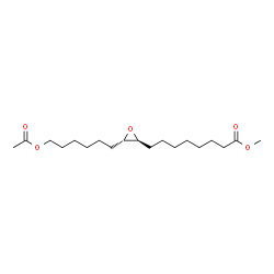 ChemSpider 2D Image | Methyl 8-[(2S,3S)-3-(6-acetoxyhexyl)-2-oxiranyl]octanoate | C19H34O5